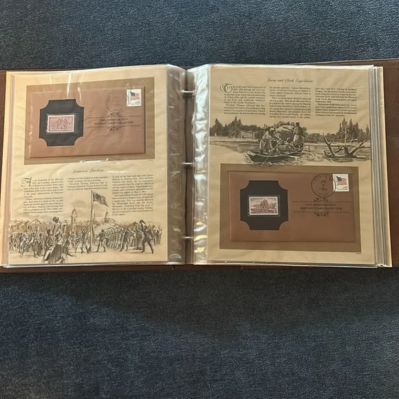 Vintage U.S.A. Stamp Collection Album